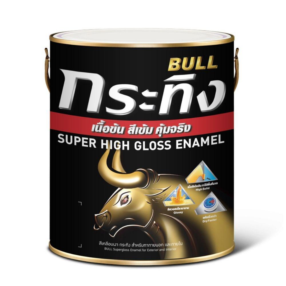 กระทิง ซุปเปอร์ กลอส อีนาเมล # สีเบอร์ / Bull Super Gloss Enamel