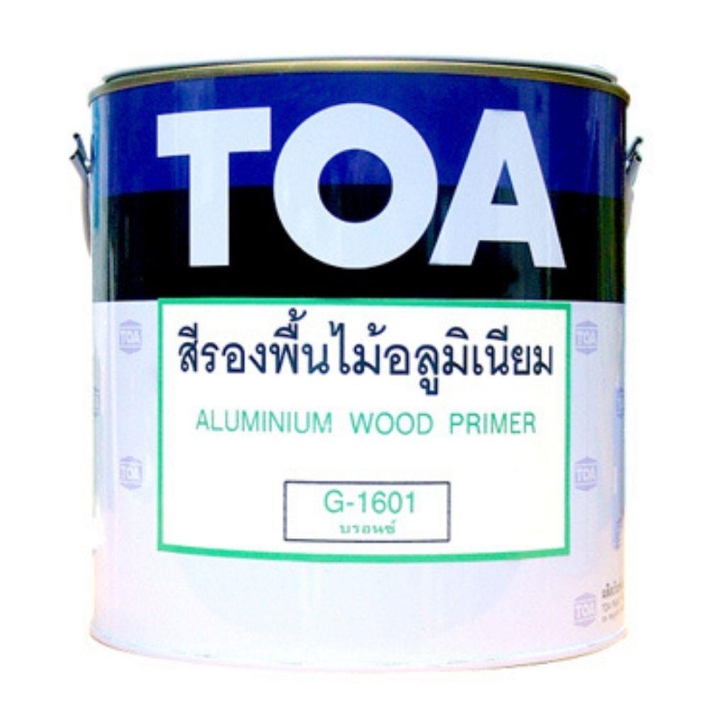 ทีโอเอ สีรองพื้นกันยางไม้ สีอลูมิเนียม / Toa Aluminium Wood Primer G-1601