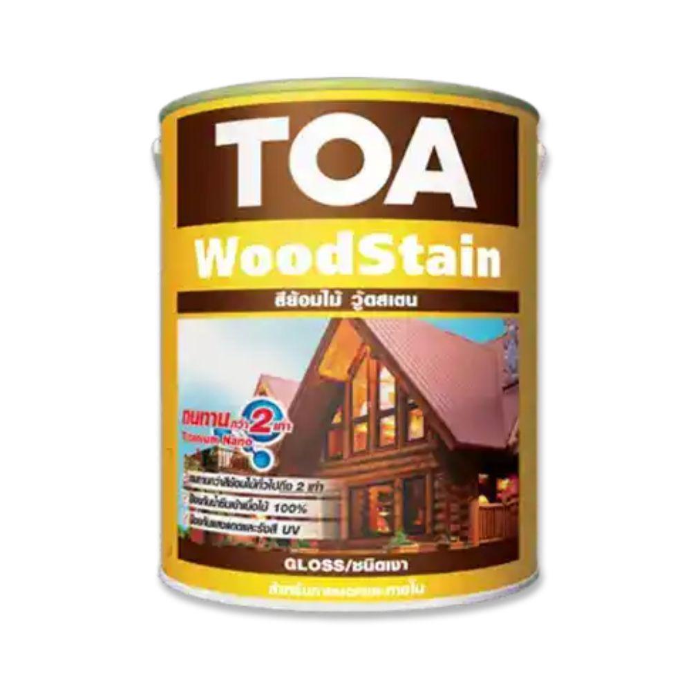 สีย้อมไม้ ทีโอเอ วู้ดสเตน ชนิดเงา # สีเบอร์ / Toa WoodStain Gloss