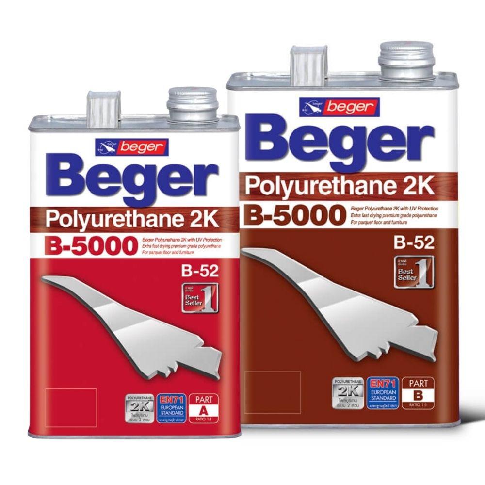 เบเยอร์ โพลียูรีเทน ระบบ 2 ส่วน B-5000 ภายในเงา E-510 สำหรับ ภายในสัมผัสแดด / Beger Polyurethane 2K B-5000 E-510