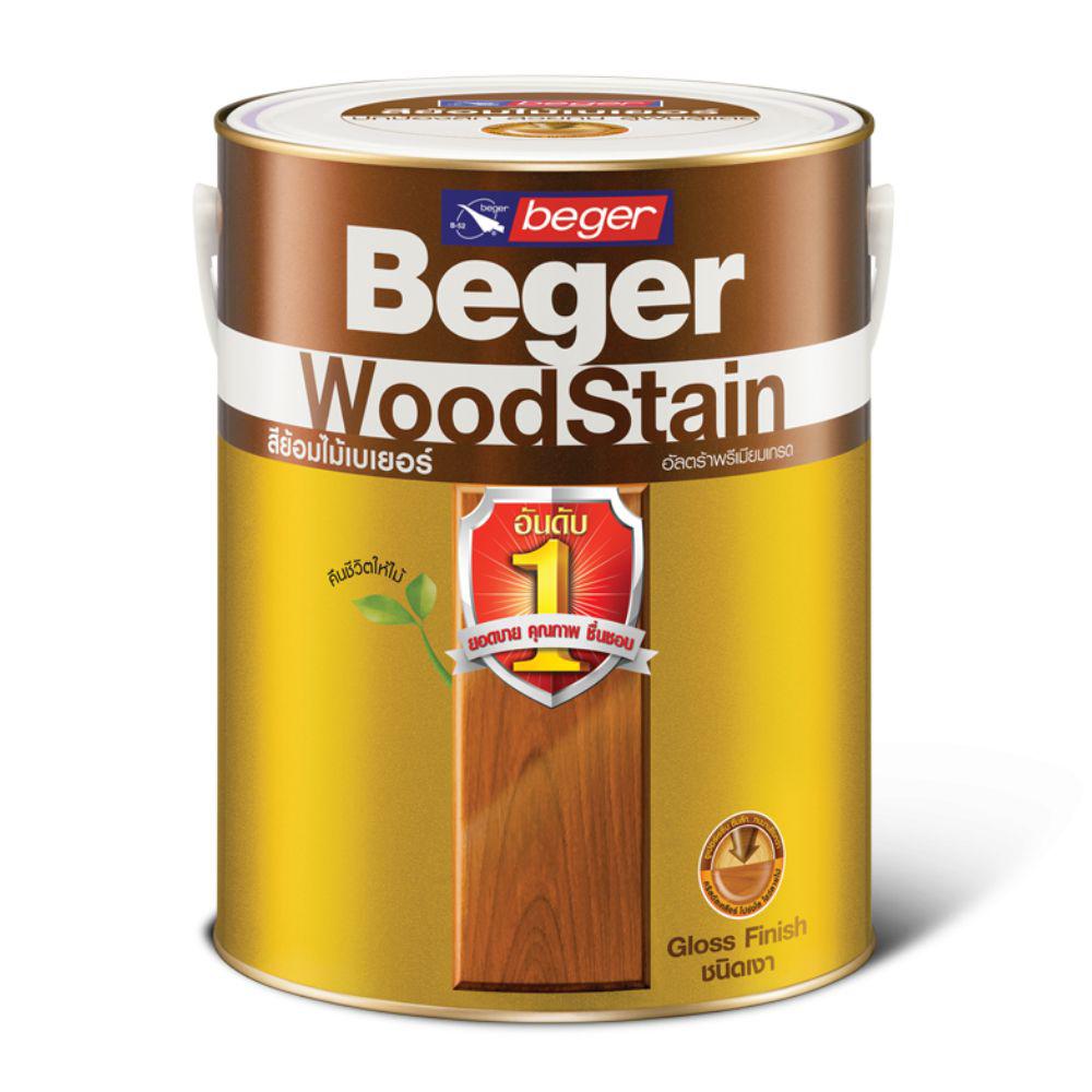 สีย้อมไม้ เบเยอร์ วู้ดสเตน เงา # สีเบอร์ / Beger WoodStain