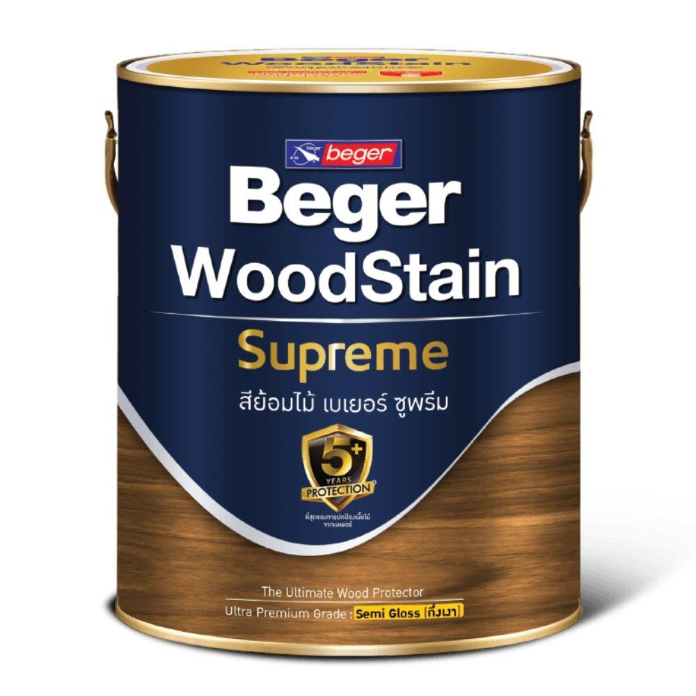 สีย้อมไม้ เบเยอร์ซูพรีม ชนิดกึ่งเงา / Beger WoodStain Supreme Semi Gloss