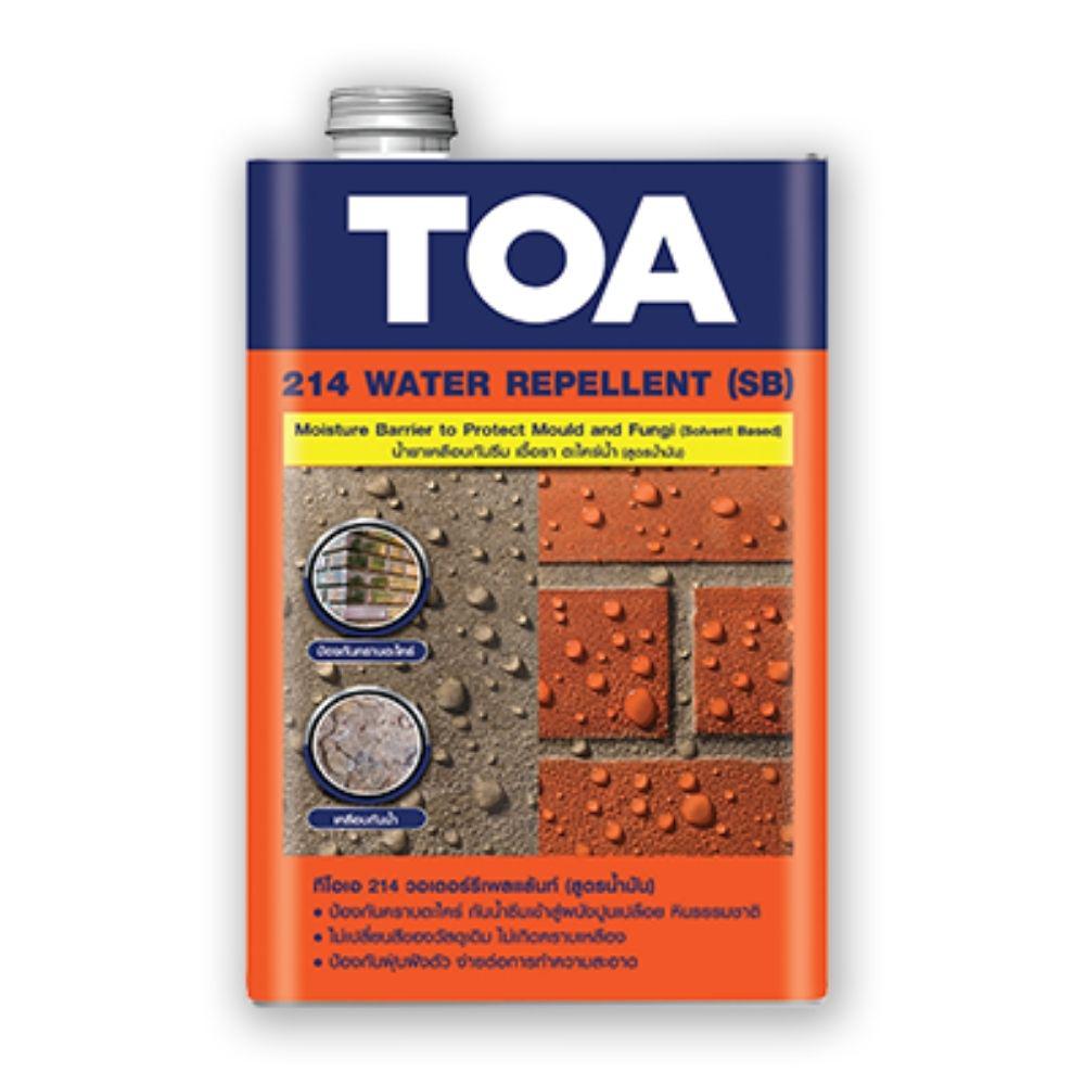ทีโอเอ 214 วอเตอร์ รีเพลแลนท์ (สูตรน้ำมัน) / Toa 214 Water Repellent (SB)