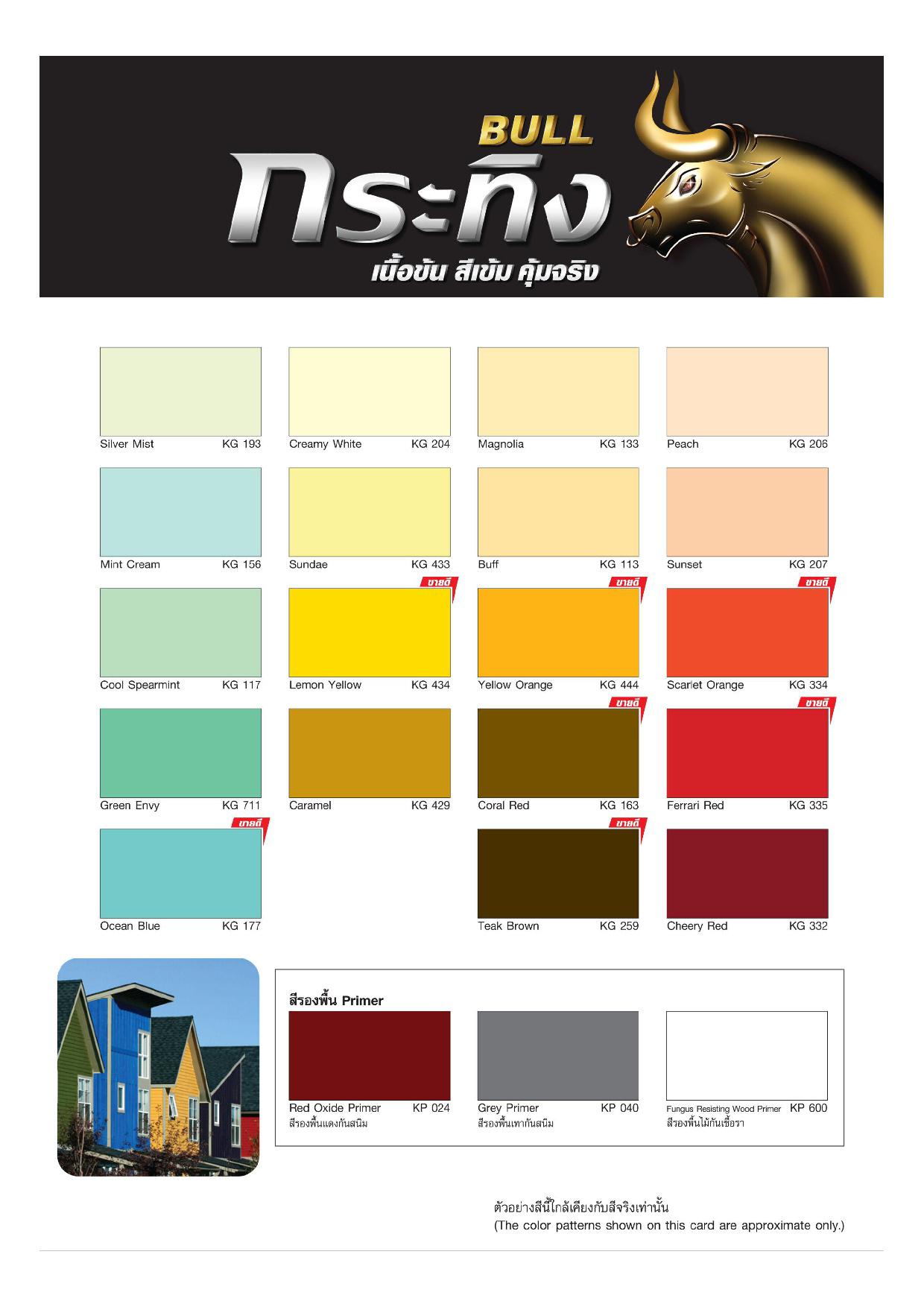 กระทิง ซุปเปอร์ กลอส อีนาเมล # สีเบอร์ / Bull Super Gloss Enamel