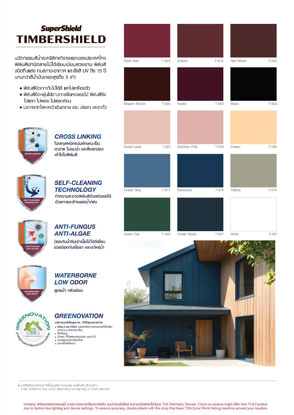 ซุปเปอร์ชิลด์ ทิมเบอร์ชิลด์ ชนิดเนียน / Toa SuperShield TimberShield Sheen