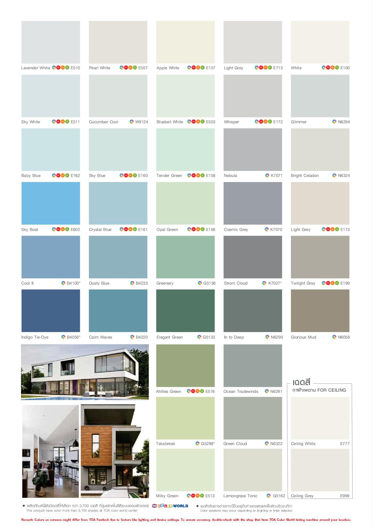 ทีโอเอ ชิลด์ วัน สีน้ำอะคริลิคชนิดด้าน สำหรับภายใน / Toa Shield-1 Nano Matt for Interior