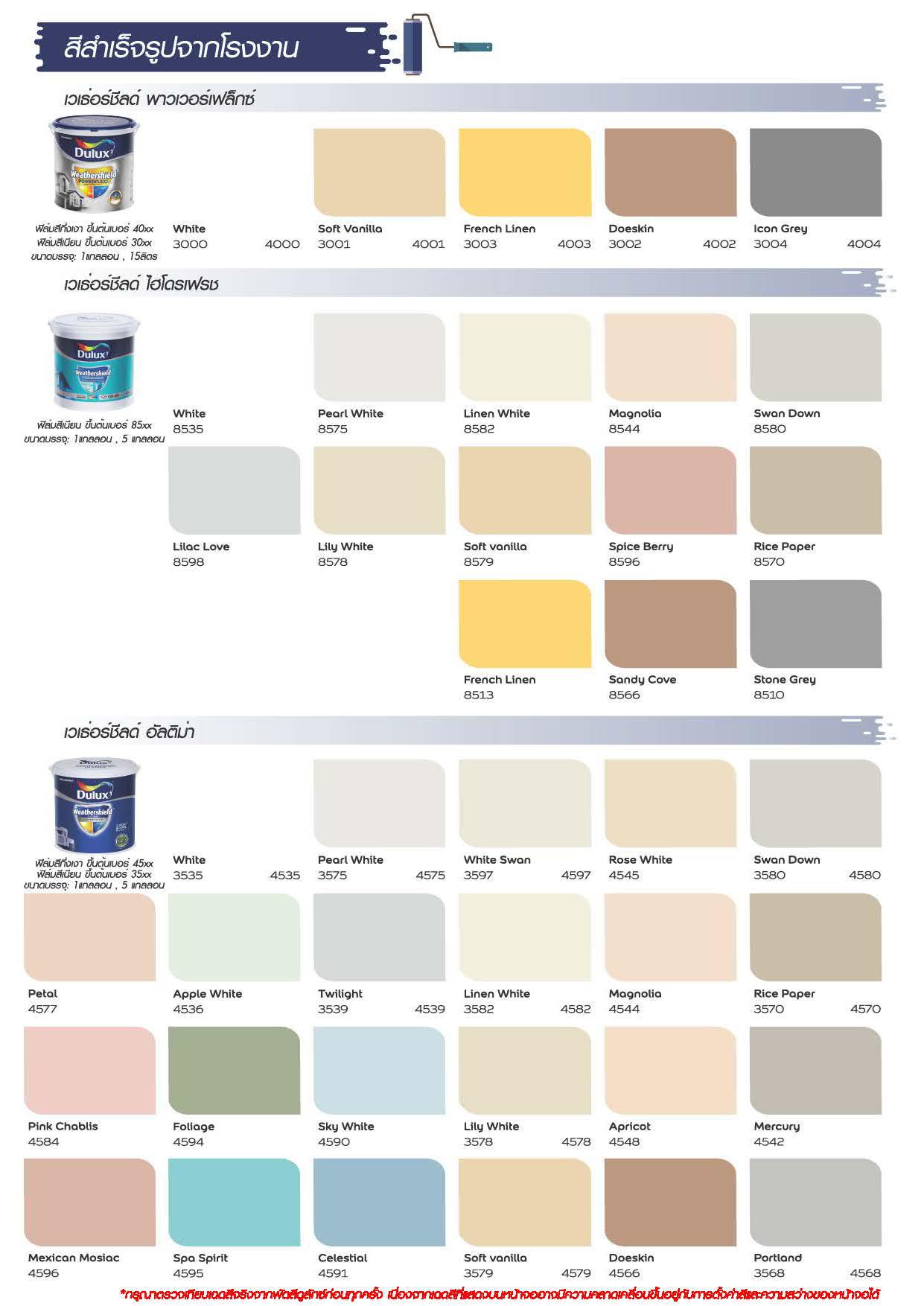 ดูลักซ์ เวเธ่อร์ชีลด์ อัลติม่า ชนิดเนียน / Dulux Weathershield Ultima Sheen